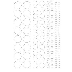 Heidi Swapp - Glossy Chipboard - Polka Dots - White, CLEARANCE