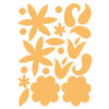 Heidi Swapp - Glossy Chipboard - Flowers - Clementine, CLEARANCE