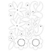 Heidi Swapp - Glossy Chipboard - Flowers - White, CLEARANCE