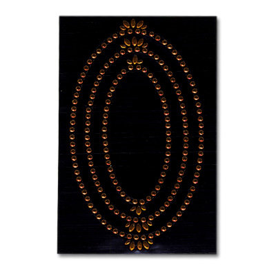 Heidi Swapp - Jewel Art - Bling - Frames - Ovals - Clementine, CLEARANCE