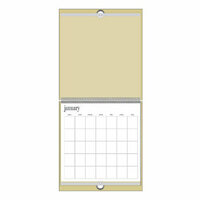 Heidi Swapp - 12x12 Calendar - Natural - Brown