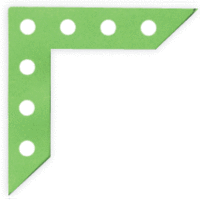 Heidi Swapp - Photo Corners - Extra Large - XL - Green Dots, CLEARANCE