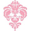 Heidi Swapp - Rolled Stickers - Clear - Damask - Pink, CLEARANCE