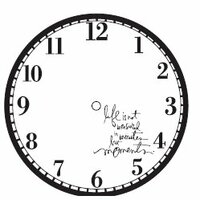 Heidi Swapp - Silhouette Clock Faces - Moments - Jet, CLEARANCE