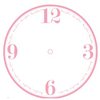 Heidi Swapp - Silhouette Clock Faces - Quincy - Pink, CLEARANCE