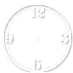 Heidi Swapp - Silhouette Clock Faces - Quincy - White, CLEARANCE