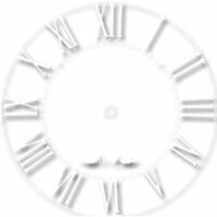 Heidi Swapp - Silhouette Clock Faces - Time Flies - White, CLEARANCE