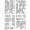 Heidi Swapp - Metallic Chipboard Alphabet - Center of Attention - Silver, CLEARANCE