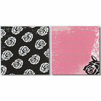 Heidi Swapp - Runway Collection - 12x12 Double Sided Paper - Broken Rose, CLEARANCE
