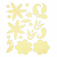 Heidi Swapp - Gel Blossoms - Lemonade, CLEARANCE