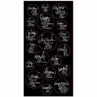 Heidi Swapp - Dream Dining Room Collection - Verb Stickers