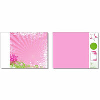 Heidi Swapp - Winterfresh Collection - 12 x 15 Double Sided Paper with Die Cuts - Pink Snow Storm, CLEARANCE