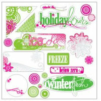 Heidi Swapp - Winterfresh Collection - Clear Extras Transparencies, CLEARANCE