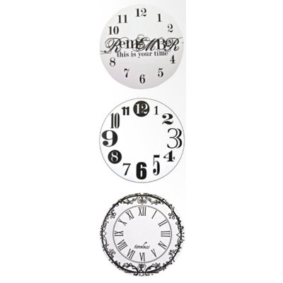 Heidi Swapp - 6 x 6 Transparency Overlays - Mini Clocks, CLEARANCE