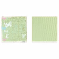 Heidi Swapp - Fresh and Free Collection - 12 x 12 Double Sided Paper - Free, CLEARANCE