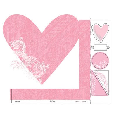 Heidi Swapp - Love Notes Collection - 12 x 15 Double Sided Paper with Die Cuts - Heart Throb, CLEARANCE