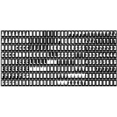 Heidi Swapp - Block Alphabet Stickers - Black and White