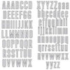Heidi Swapp - Invisible Alphabet Stickers - Gridmark - White, CLEARANCE