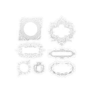 Heidi Swapp - Invisibles Collection - Self Adhesive Inkable Chipboard Shapes - Ornate Frames