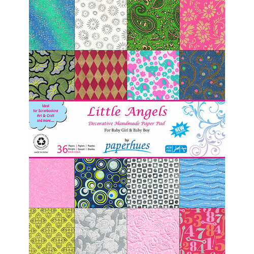 Hilltop Paper LLC - Decorative Handmade Paper Pack - 8.5 x 11 - Little Angel - 36 Pack