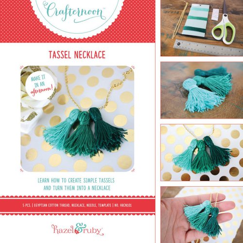 Hazel and Ruby - Crafternoon Collection - Kits - Tassel Necklace - Small