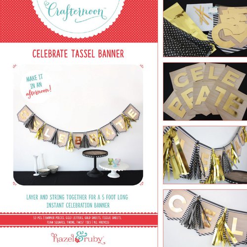 Hazel and Ruby - Crafternoon Collection - Kits - Celebrate Tassel Banner