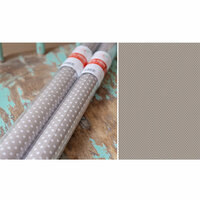 Hazel and Ruby - Pass the Tissue - Tissue Paper Roll - Mod Gray with White Polka Dot