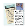 Inkadinkado - Clear on Clear Acrylic Stamps - Baby Girl, CLEARANCE