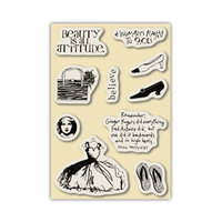 Inkadinkado - Repositionable Rubber Stamps - Large - Classic Favorites, CLEARANCE