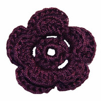 Imaginisce - Out On A Whim Collection - Crocheted Blossoms - Velvet