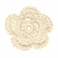 Imaginisce - Out On A Whim Collection - Crocheted Blossoms - French Vanilla