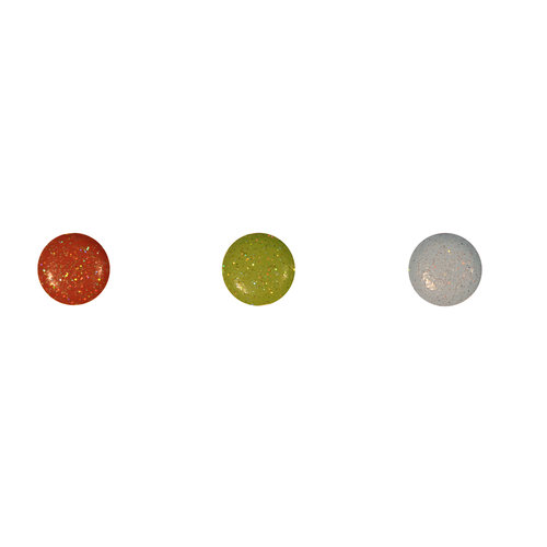 Imaginisce - Candy Cane Lane Collection - 5mm Brads - Glitter Gumdrops