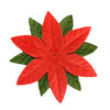 Imaginisce - Candy Cane Lane Collection - 3.5 Inch Poinsettia Vendetta - Red, CLEARANCE
