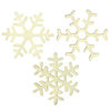 Imaginisce - Candy Cane Lane Collection - Foam Stickers - Snowflake Doubletake - White