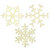 Imaginisce - Candy Cane Lane Collection - Foam Stickers - Snowflake Doubletake - White