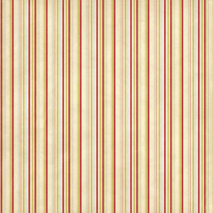 Imaginisce - Candy Cane Lane Collection - 12x12 Paper - Polar Pinstripe