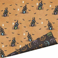 Imaginisce - Hallowhimsy Halloween Collection - 12 x 12 Double Sided Paper - Velcome Inn, CLEARANCE