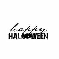 Imaginisce - Hallowhimsy Halloween Collection - Snag'em Acrylic Stamp - Happy Halloween, CLEARANCE
