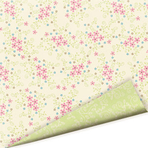 Imaginisce - Baby Powder Collection - 12x12 Double Sided Paper - Oopsie Daisy - Baby Girl