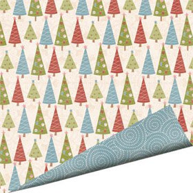 Imaginisce - Snowy Jo Winter Christmas Collection - 12 x 12 Double Sided Paper - Tinsel to the Top, CLEARANCE