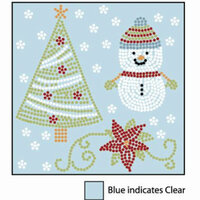 Imaginisce - Snowy Jo Winter Christmas Collection - Dotted Raised Stickers - Sparkle Delight, CLEARANCE