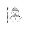 Imaginisce - Snowy Jo Winter Christmas Collection - Snag'em Acrylic Stamp - Snowy Jo Winter Christmas, CLEARANCE