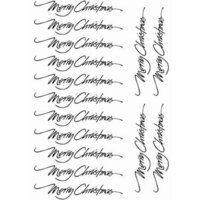 Imaginisce - Snowy Jo Winter Christmas Collection - Rub Ons - Merry Christmas