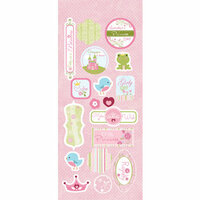 Imaginisce - Fairest of Them All Collection - Glitter Chipboard Stickers - Royal Touch