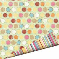 Imaginisce - Summer Cool Collection - 12 x 12 Double Sided Gloss Embossed Paper - Bubblegum Blast, CLEARANCE