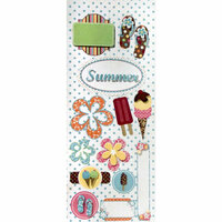 Imaginisce - Summer Cool Collection - 3 Dimensional Stickers - Double Decker, CLEARANCE