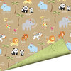 Imaginisce - Wild Things Collection - 12 x 12 Double Sided Gloss Embossed Paper - Pandamonia