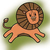 Imaginisce - Wild Things Collection - Snag 'em Acrylic Stamps - Lion