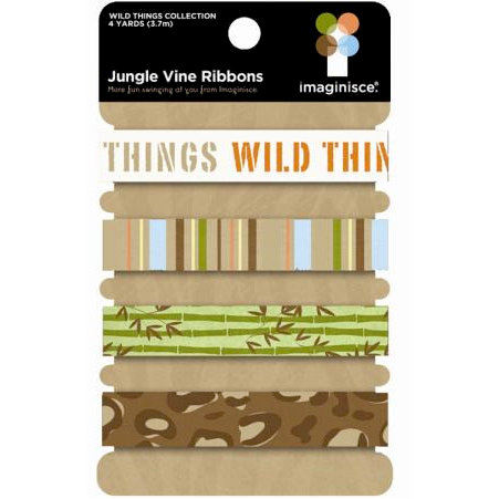 Imaginisce - Wild Things Collection - Ribbons - Jungle Vine