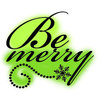Imaginisce - Polar Expressions Christmas Collection - Snag 'em Acrylic Stamps - Be Merry